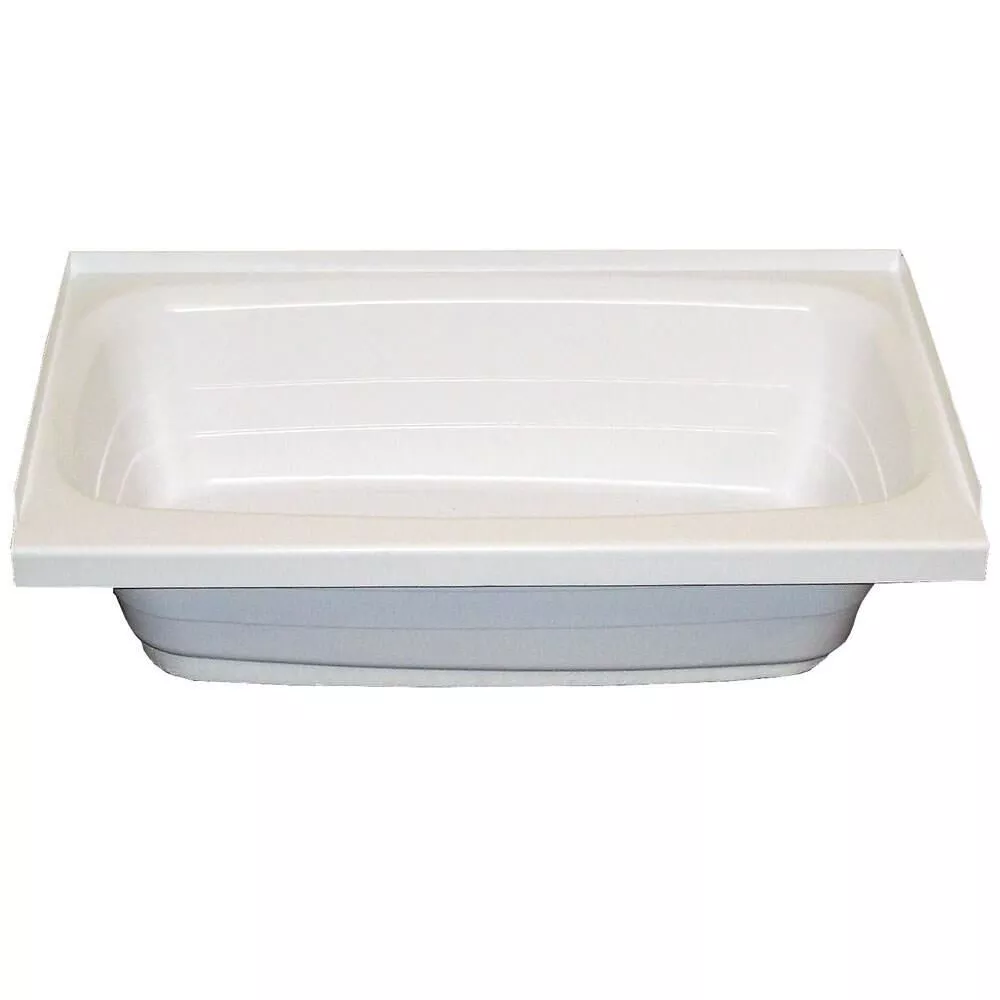 Lippert Bathtub with Left-Side Drain, 24" x 40", White