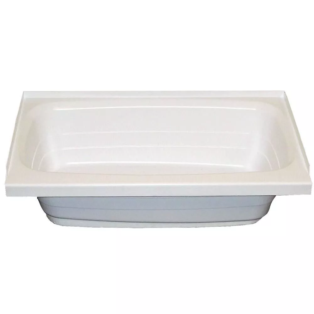 Lippert Bathtub with Right-Side Drain, 24" x 36", White