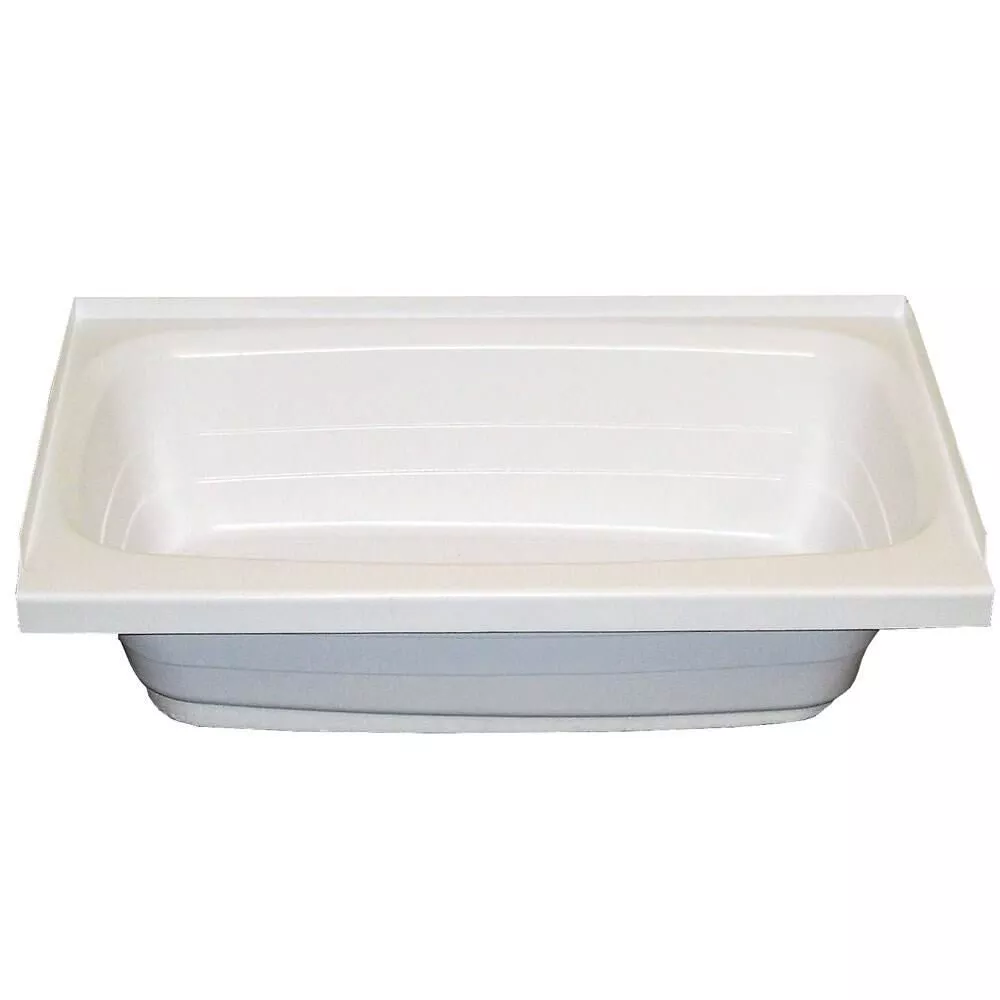 Lippert Bathtub with Right-Side Drain, 24" x 40", White