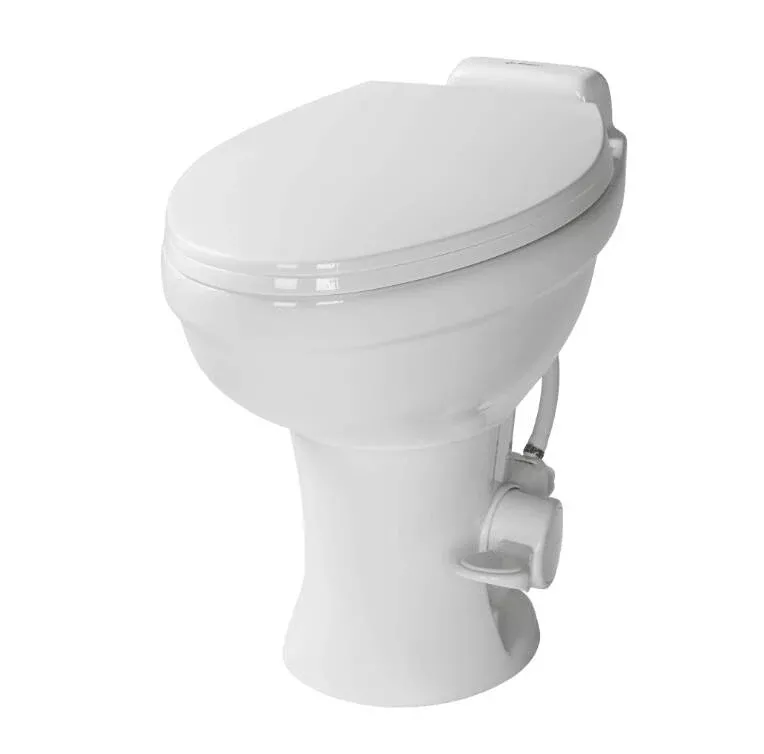 Lippert Flow Max RV Toilet - Elongated Ceramic Bowl• 2022113192