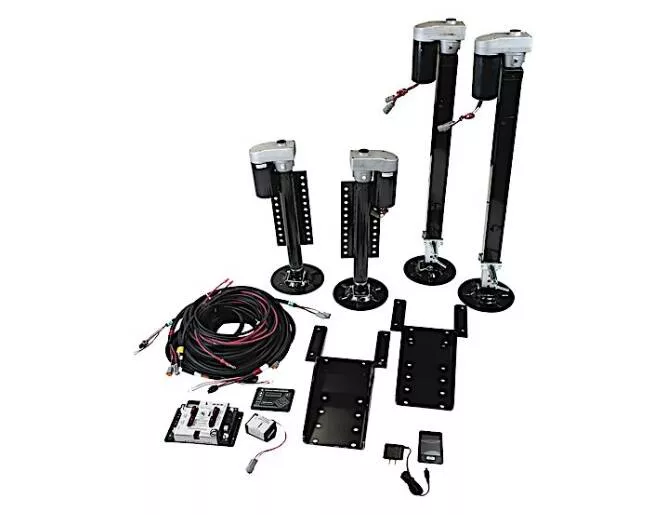Lippert Ground Control 3.0 5th Wheel RV Leveling System With Touchpad and Remote - 4 Point Set• 358590