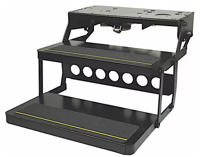 Lippert Platinum Series - Reinforced Double Tread Electric Step Assembly• 372558