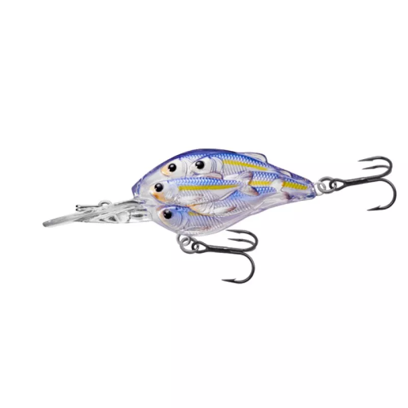 LIVETARGET LURES Yearling BB Crankbait,pearl/violet shad,6