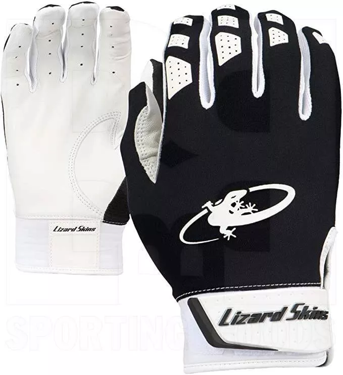 Lizard Skins Komodo V2 Baseball/Softball Batting Gloves ( Jet Black )