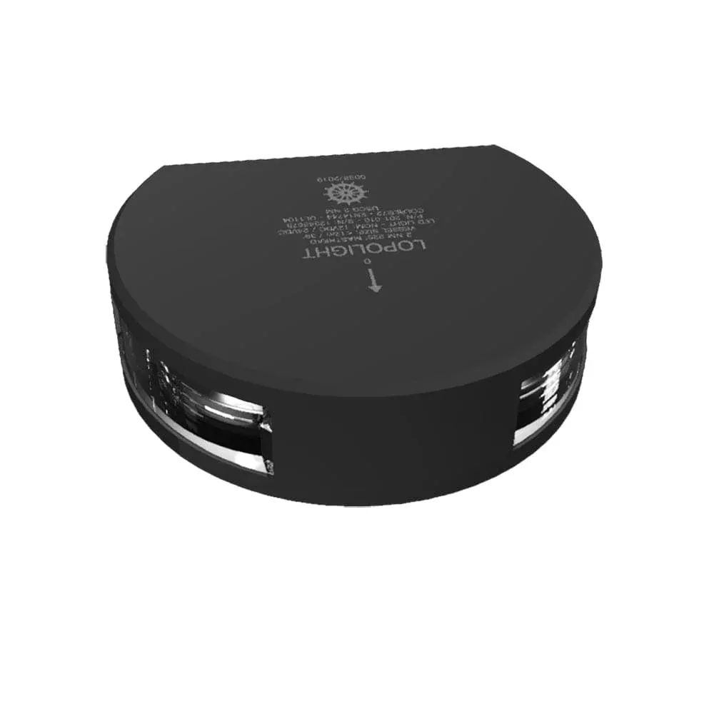Lopolight 225° Masthead Light – Single – Black Housing – Vertical Mount