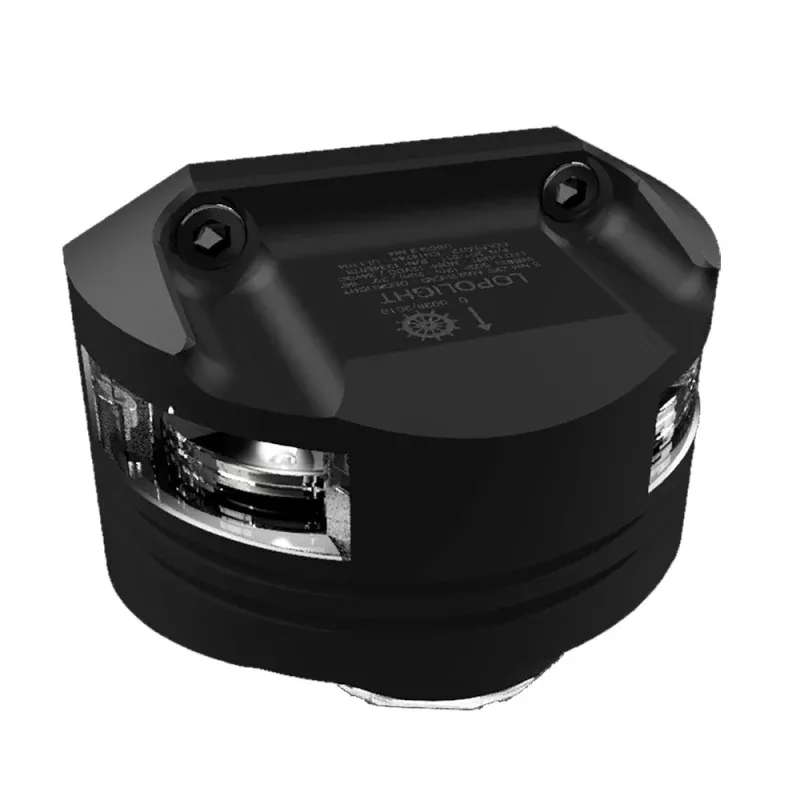 Lopolight Series 201-011 – Masthead Light w/Deck Light – 3NM – Vertical Mount – White – Black Housing