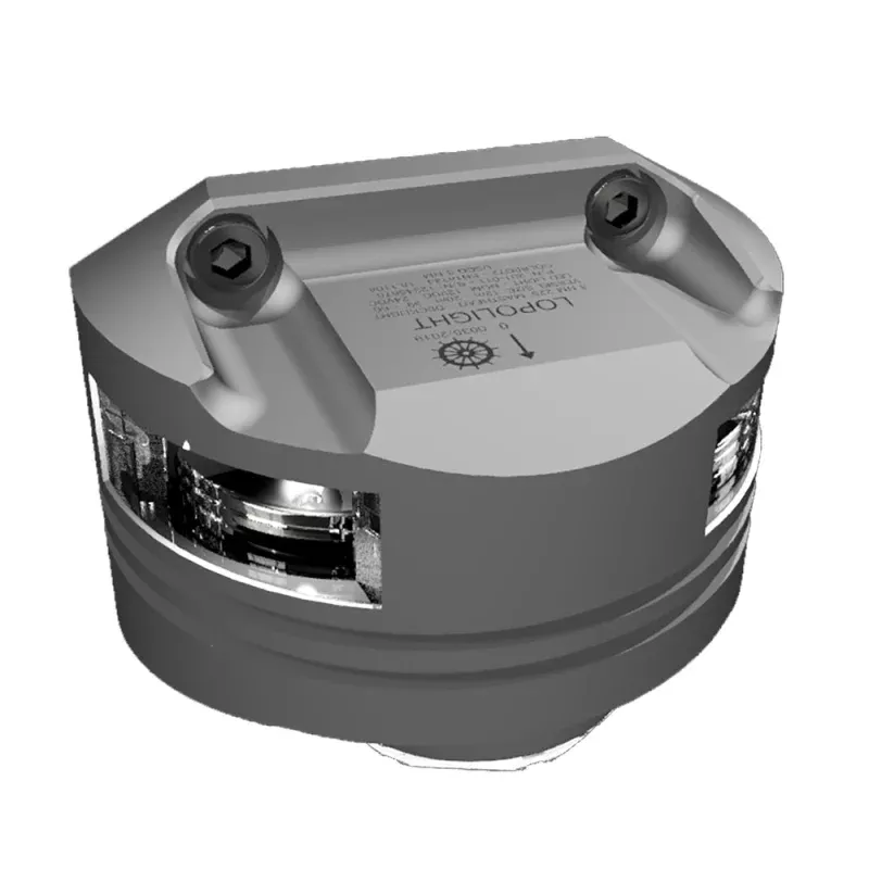 Lopolight Series 201-011 – Masthead Light w/Deck Light – 3NM – Vertical Mount – White – Silver Housing
