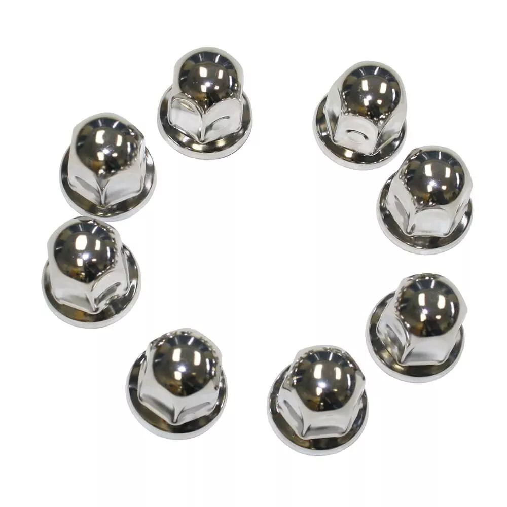 Lug Nut Covers Stainless Steel Ford 1-1/16", 8pk