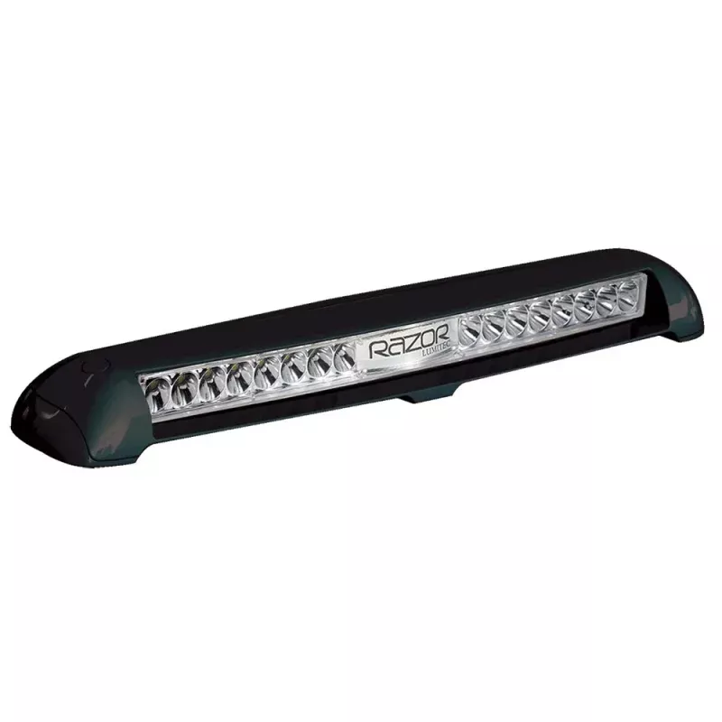Lumitec Razor Light Bar – Flood – Black Housing – Flush Mount