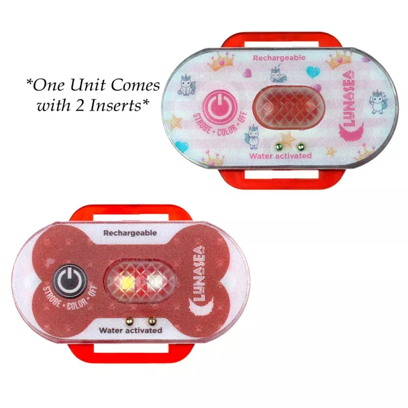 Lunasea Child/Pet Safety Water Activated Strobe Light – Red Case