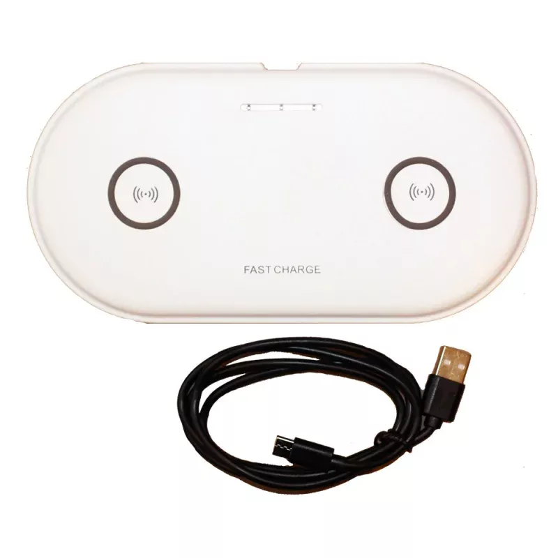 Lunasea Dual Qi Charge Pad – USB Powered (Power Supply Not Included)