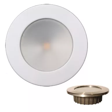 Lunasea Gen3 RGBW Recessed Light, White Bezel