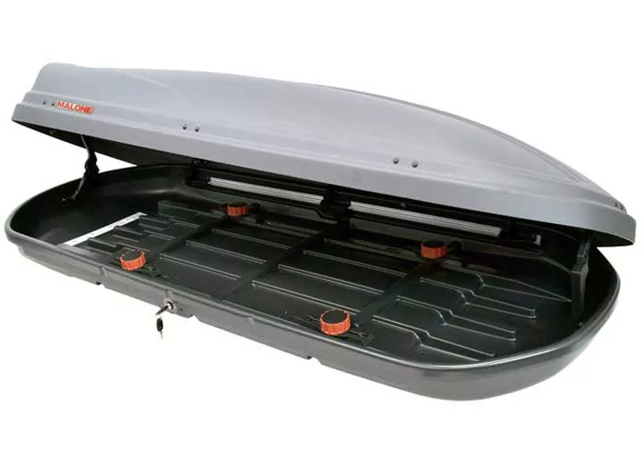 Malone Profile18S Rooftop Cargo/Ski Box (18 cubic feet) Grey• MPG910