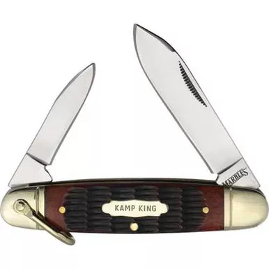 Marbles 2 Blade Folder Brown Bone Pocket Knife