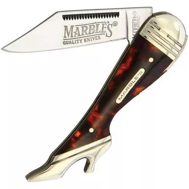 Marbles Small Leg Knife Imitation Tortoise Handle