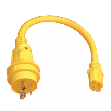 Marinco 15A-to-30A Shore Power Pigtail Adapter