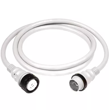 Marinco 25-Foot White 50A Shore Power Cable