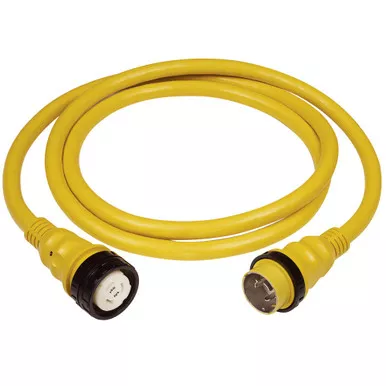Marinco 50-Foot Yellow 50A 125V Shore Power Cable