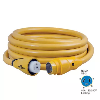 Marinco CS504-25 Yellow 50A Shore Power Cordset