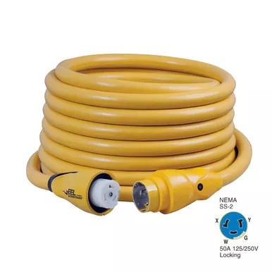 Marinco CS504-50 Yellow 50A Shore Power Cordset