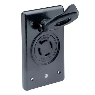 Marinco Flip-Lid 12/24V Shore Power Receptacle