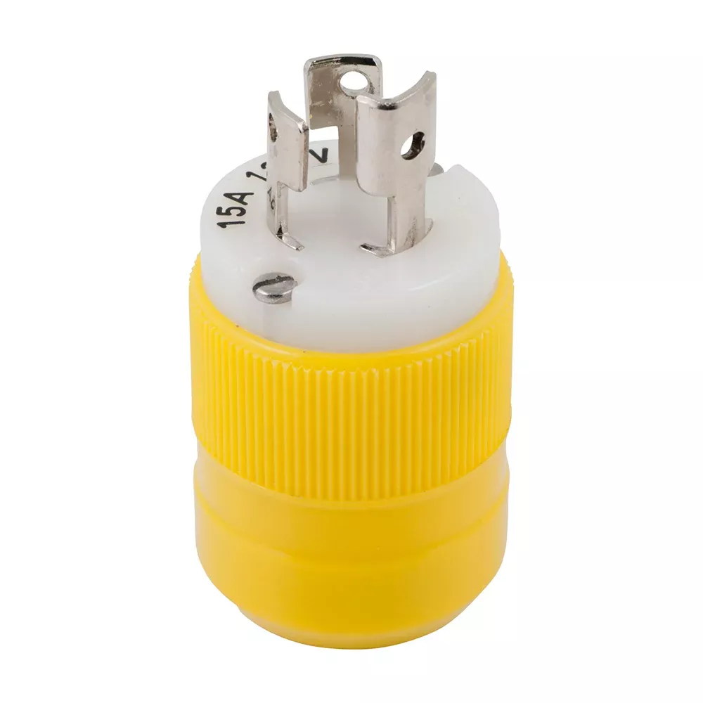 Marinco Locking Plug – 15A, 125V – Yellow [4721CR]