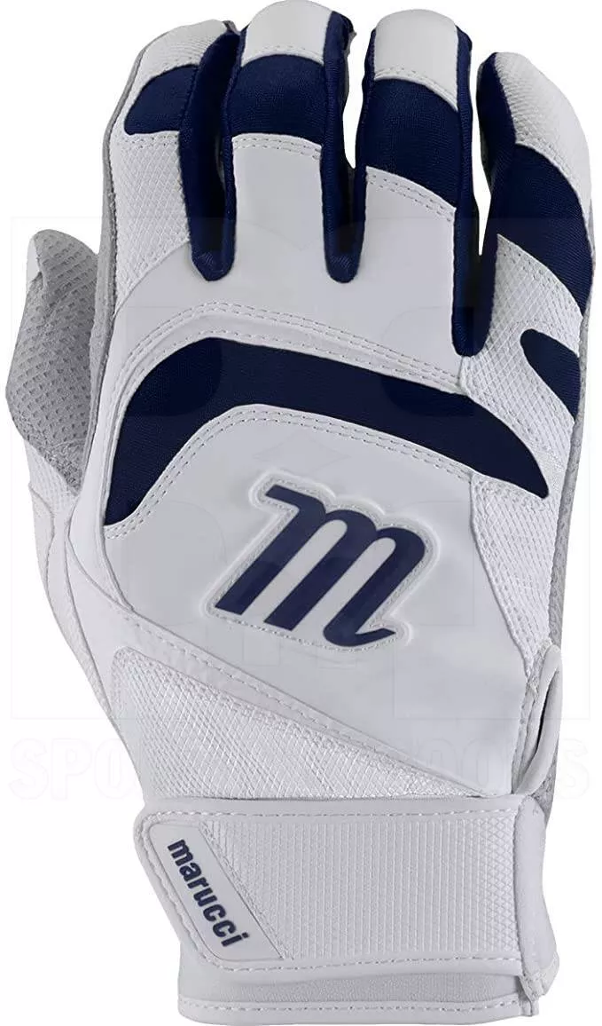 Marucci Adult Signature Batting Gloves White/Navy