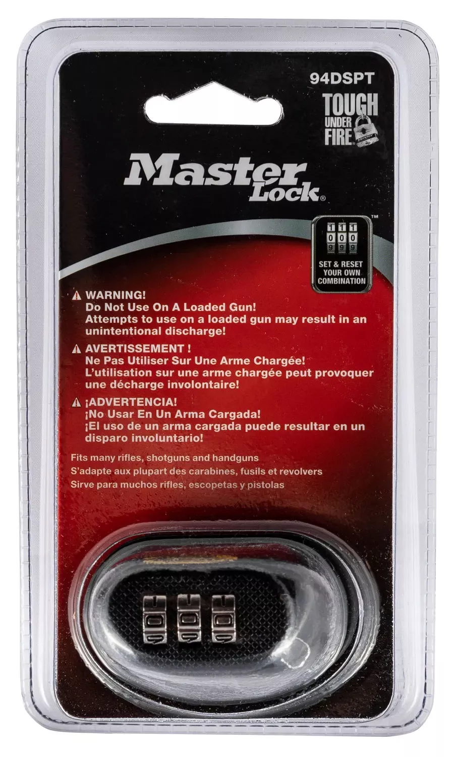 Master Lock Trigger Gun Lock Comination Lock