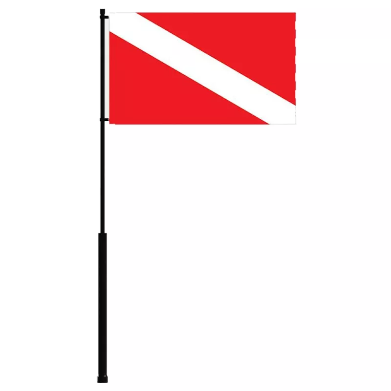 Mate Series Flag Pole – 72 w/Dive Flag