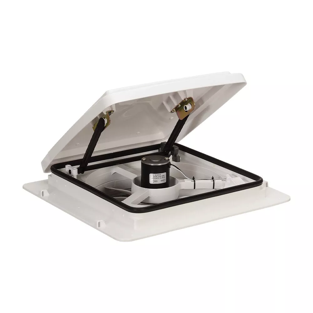 MaxxFan 4-Speed Vent Fan, White