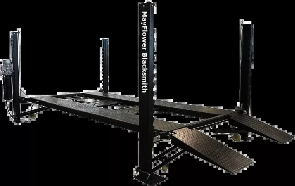 Mayflower Tools Blacksmith Heavy Duty Four Post Car Lift Max Lift Height 72″ Pro8000 New