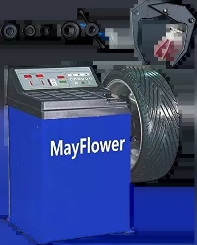 Mayflower Tools Electronic Wheel Balancer 10″ to 24″ Rim Capacity MAY-680 New
