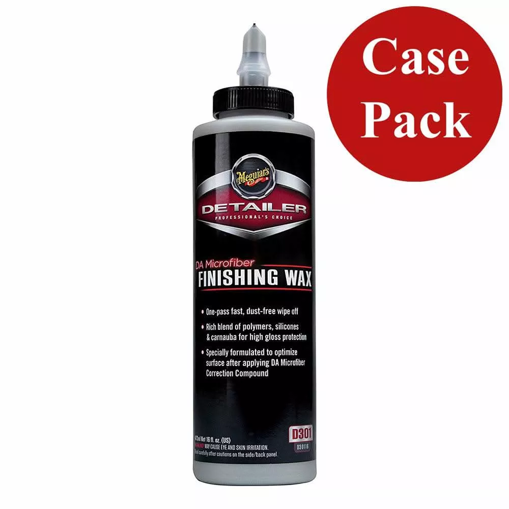 Meguiar feets DA Microfiber Finishing Wax - 16oz *Case of 6* - D30116CASE