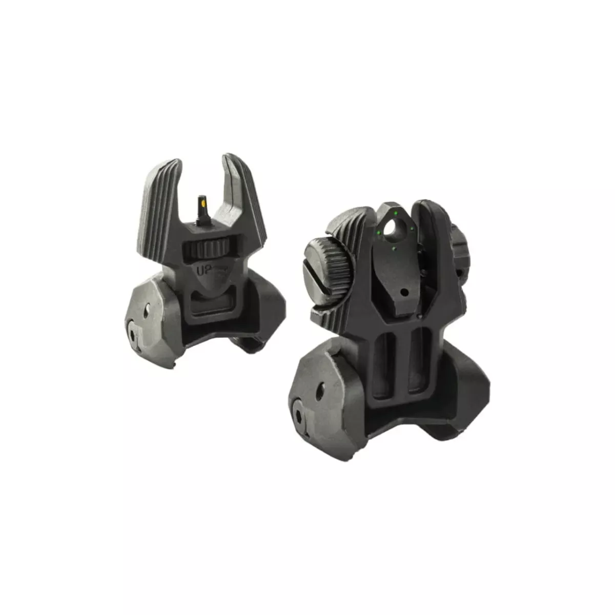 Mepro AR-15 Self-Illuminated Flip Backup Sights