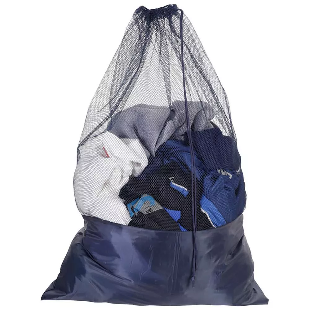 Mesh Laundry Bag, Navy