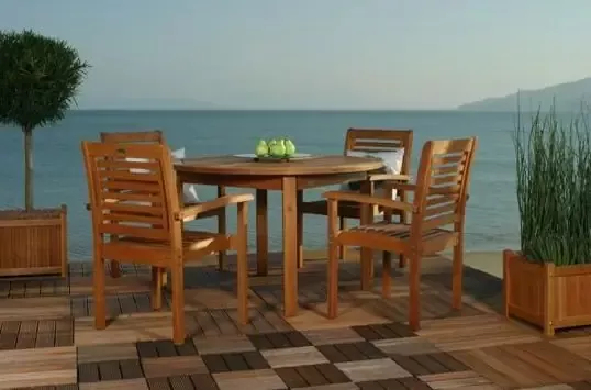Milano Patio Table and Stacking Chairs