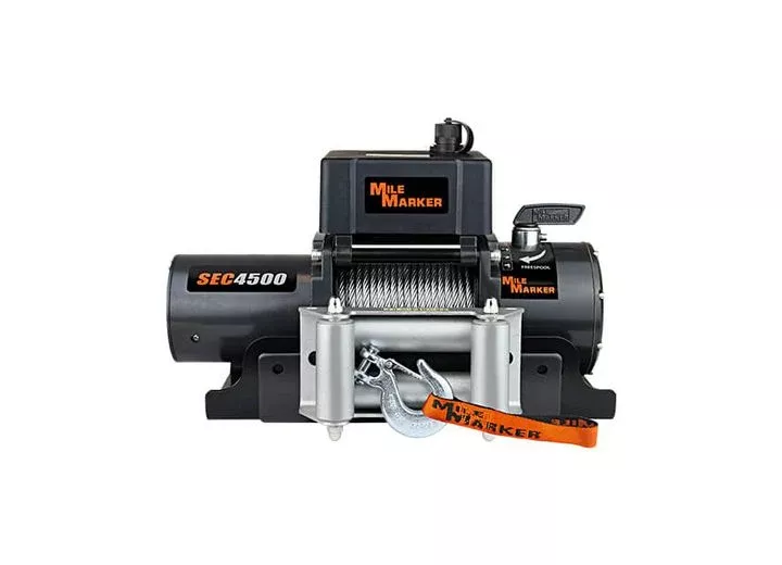 Mile Marker SEC4500 – 4500 LB Winch, Steel Cable• 76-50115BW