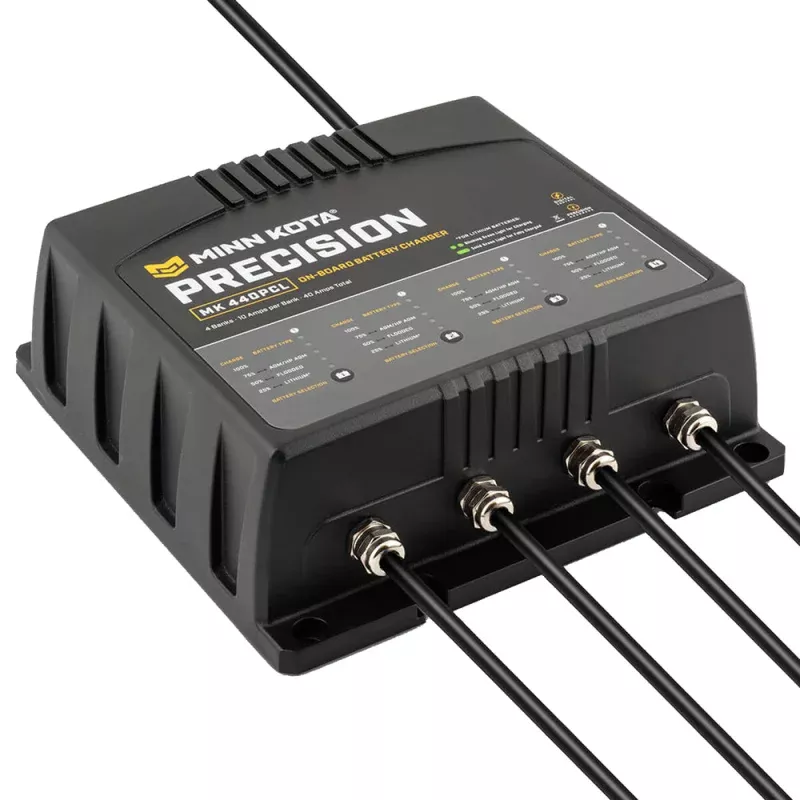 Minn Kota On-Board Precision Charger MK-440 PCL 4 Bank x 10 AMP LI Optimized Charger - 1834401