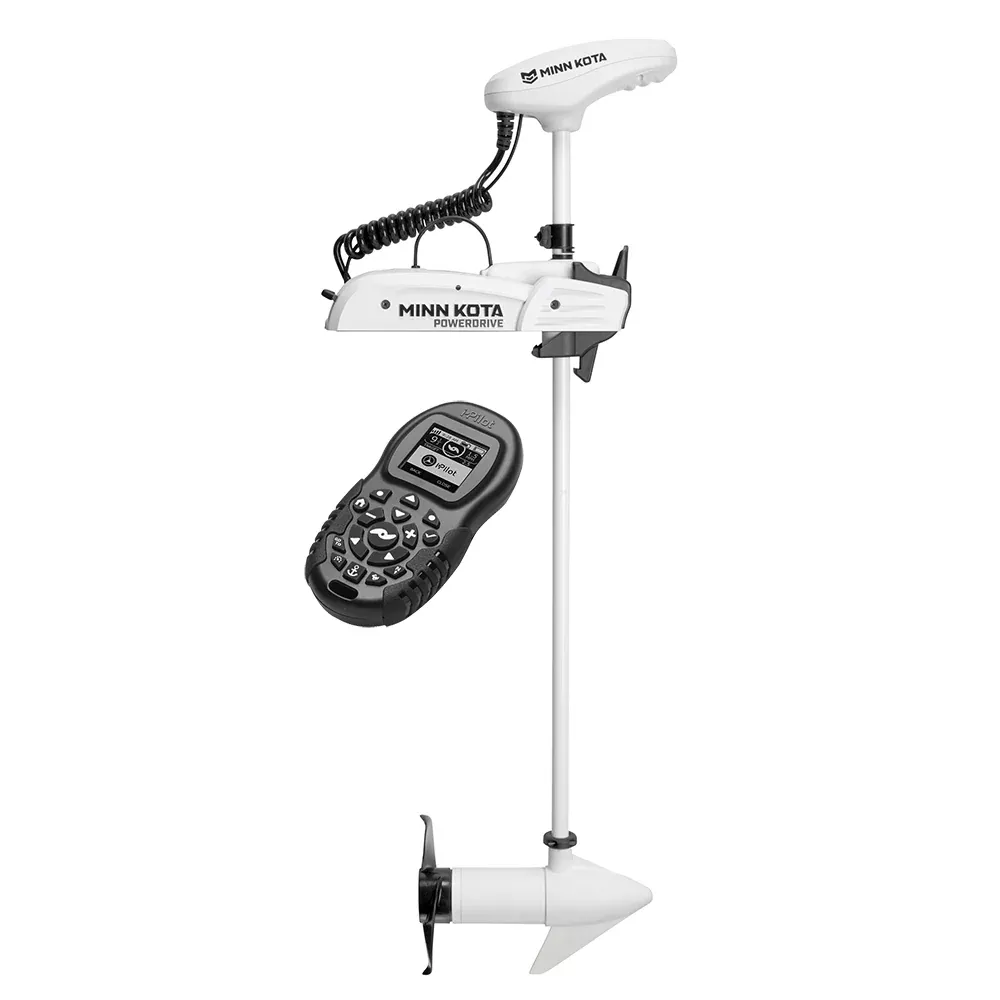 Minn Kota Riptide PowerDrive 55 Trolling Motor w/i-Pilot & Bluetooth – No Foot Pedal Included – 12V-55lb-48″ | 1363556