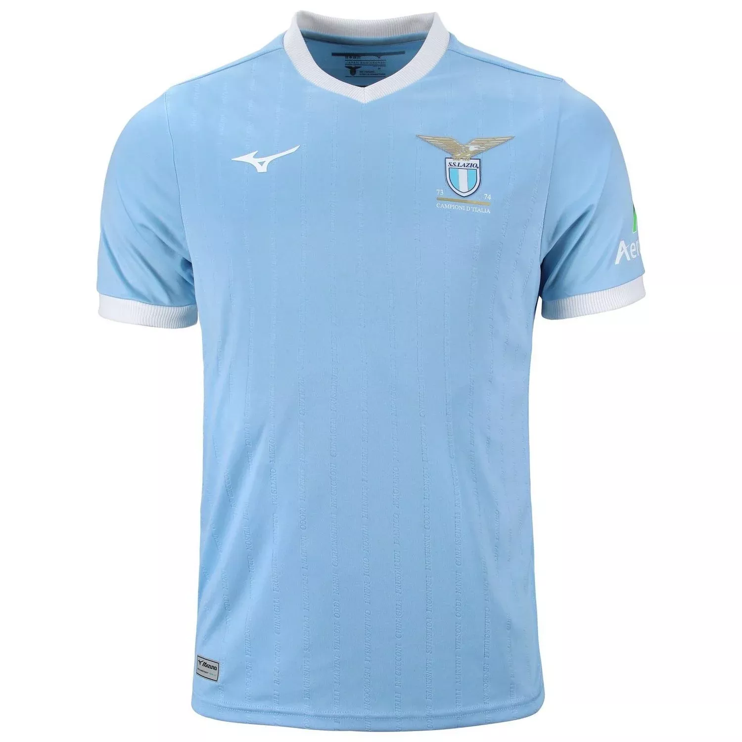 Mizuno Men's SS Lazio Replica 50th Anniversary Home Jersey