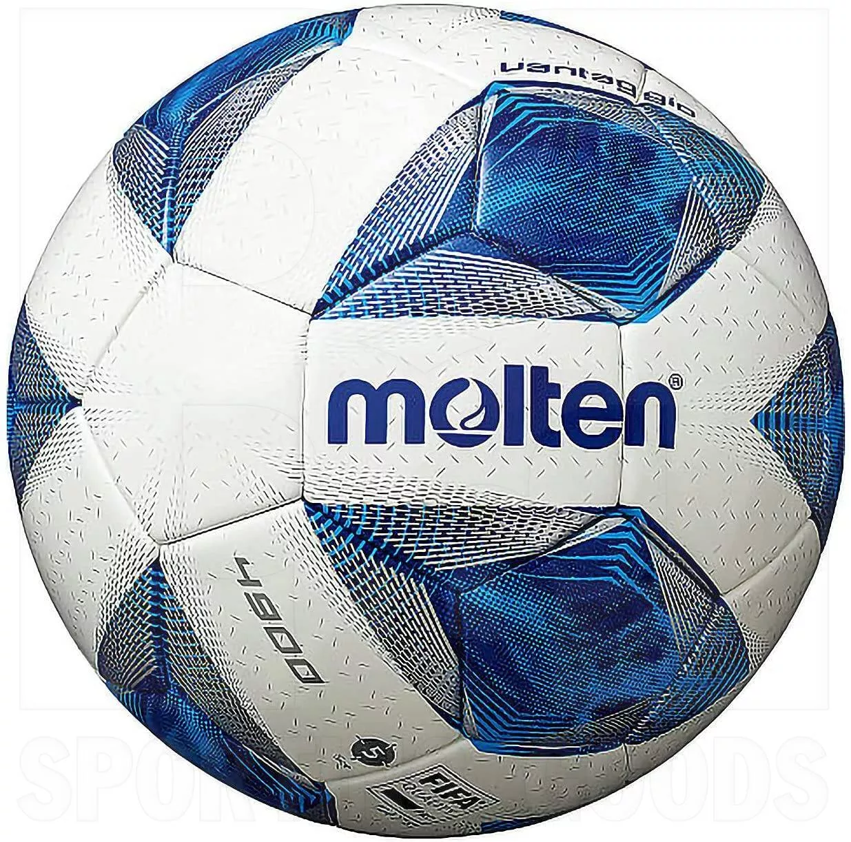 Molten FIFA Competition 4900 Soccer Ball White/Blue/Silver 5