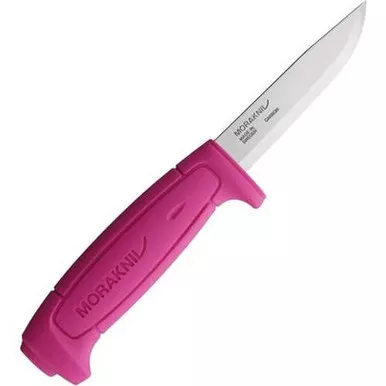 Morakniv Basic 511 Carbon Steel Fixed Blade Pink Knife