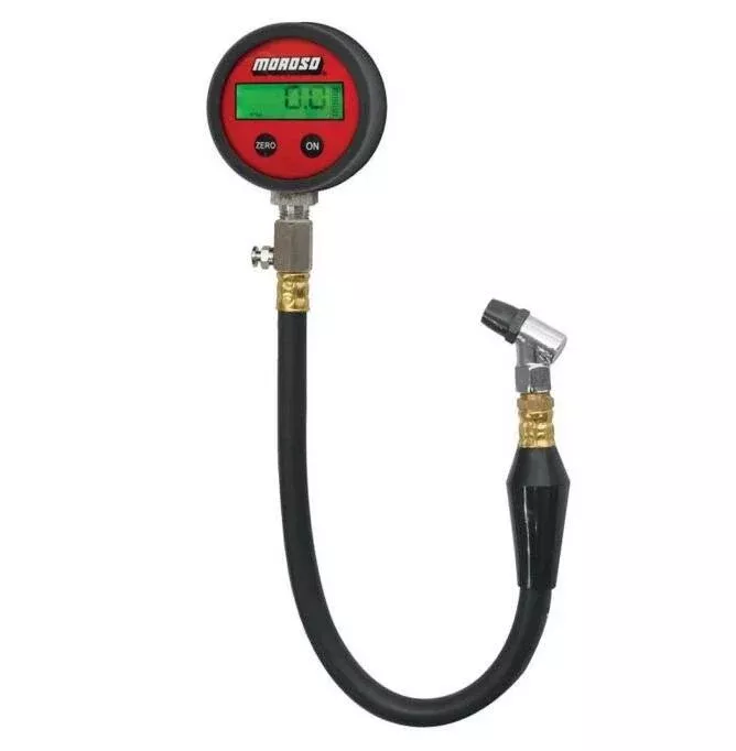 Moroso Tire Gauge 0-15 PSI, Digital, Backlit• 89574