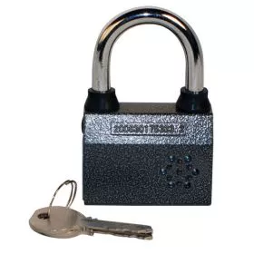 Motion sensored alarm padlock
