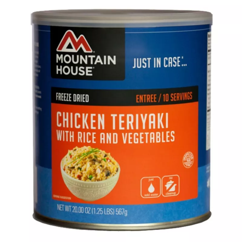 MOUNTAIN HOUSE Chicken Teriyaki w/Rice 10serv Can