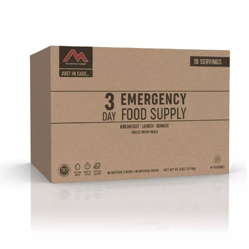 MOUNTAIN HOUSE Just In Case 3-day Emergency Kit 9 Pchs