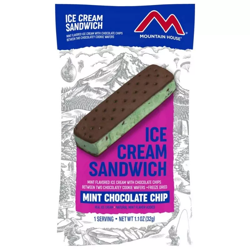 MOUNTAIN HOUSE Mint Chocolate Chip Ice Cream Sandwich Pouch