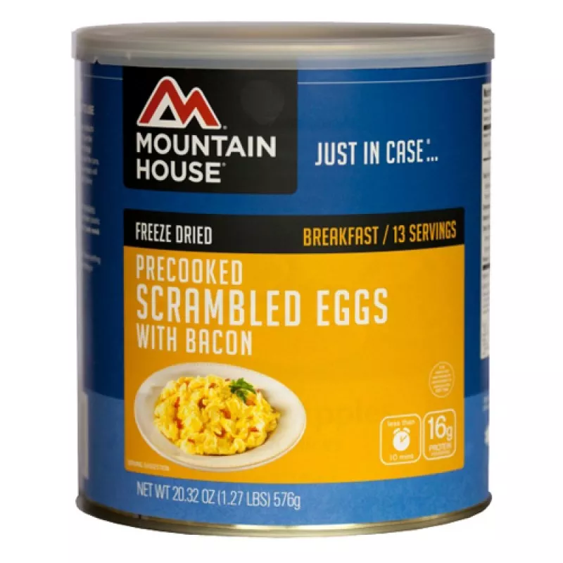 MOUNTAIN HOUSE Precooked Eggs w/Bacon 13serv Can
