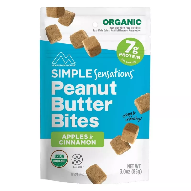 MOUNTAIN HOUSE Simple Sensations Peanut Butter Bites Apples & Cinnamon Pouch
