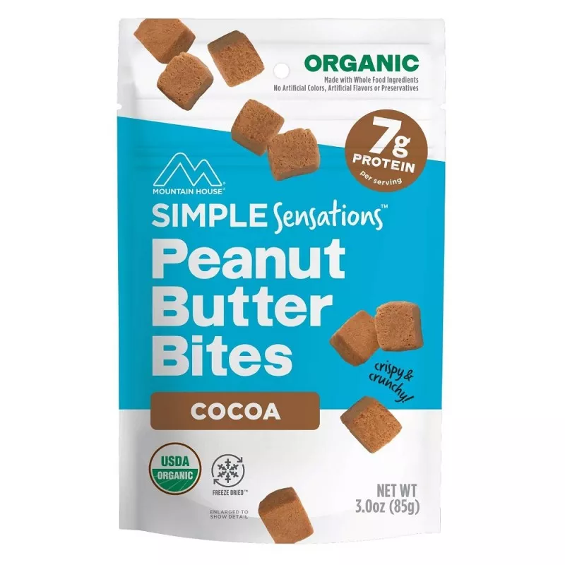 MOUNTAIN HOUSE Simple Sensations Peanut Butter Bites Cocoa Pouch